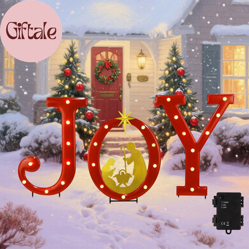 Lighted christmas decorations - lighted,