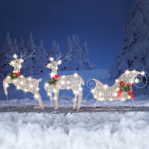 Led lighted christmas - lighted, 3-pc